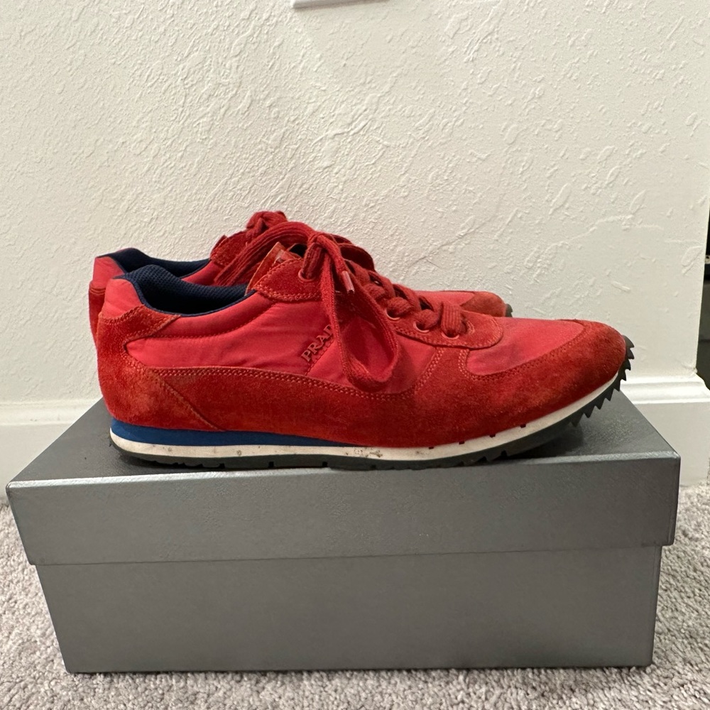 Prada men’s sneakers suede /nylon